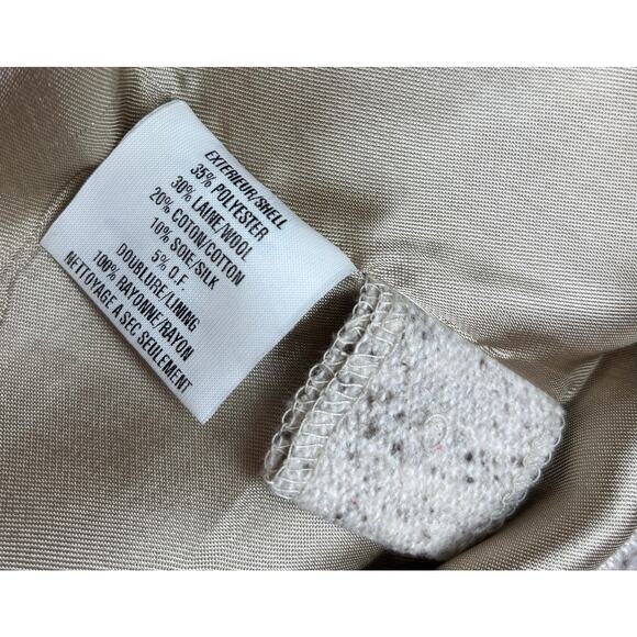 Tribal Gray Speckled Blazer Tweed Vintage Style Size 14 - Picture 6 of 6